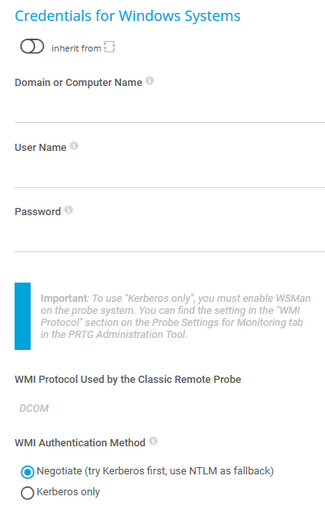 Credentials for Windows Systems